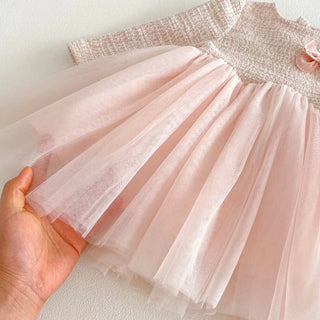 Long Sleeve Tweed Tutu Dress