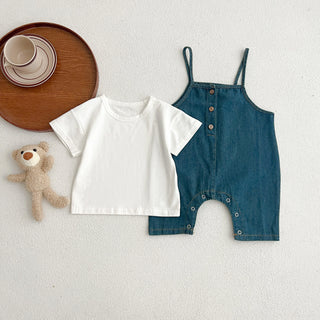 Denim Romper Set - RYAN AND REMI