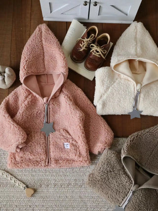 Plush Hooded Zip Jacket - RYAN AND REMI