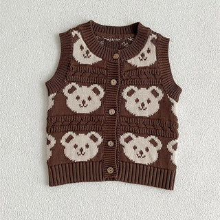 Teddy Bear Knitted Vest