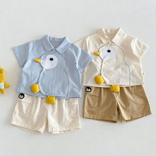 Penguin Button Shirt Outfit
