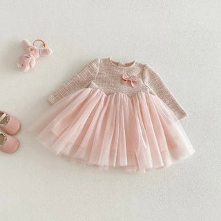 Long Sleeve Tweed Tutu Dress