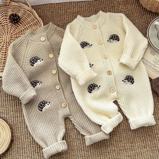 Animal Embroidered Knitted Jumpsuit - RYAN AND REMI