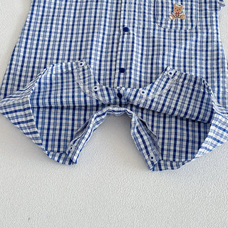 Checkered Bear Jumpsuit - RYAN AND REMI