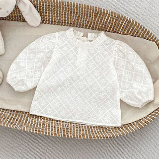 2025 New Spring 0-5Yrs Children Clothes Suit Long Sleeved Cotton Shirt+Printed Jumpsuits Overalls Baby Girls Clothing Set - RYAN AND REMI