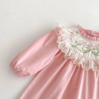 Pink Garden Ruffle Dress