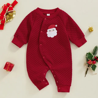 Newborn Christmas Patch Jumpsuit