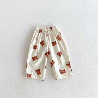 2026 Spring Summer Pants Outer Wear Simple All-match Pants Baby Girls Casual Fashion Trousers Children New Design Thin Pants - RYAN AND REMI