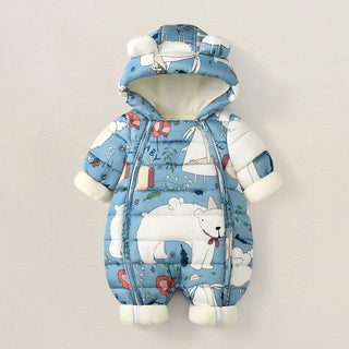 Cartoon Waterproof Hooded Romper With Boots - RYAN AND REMI