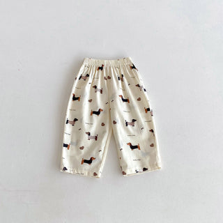 2026 Spring Summer Pants Outer Wear Simple All-match Pants Baby Girls Casual Fashion Trousers Children New Design Thin Pants - RYAN AND REMI
