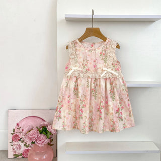 Pink Lace Bow Sister Outfit