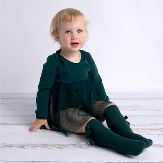 Baby Knee High Bow Detail Cotton Socks - RYAN AND REMI