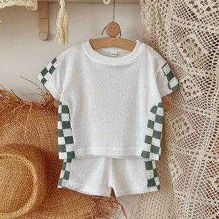 Summer Baby Two-piece  Shirt+Shorts Suit  Kids Clothing Toddler Boy Fashion Clothes Suitable for infants aged 0-3 years old - RYAN AND REMI