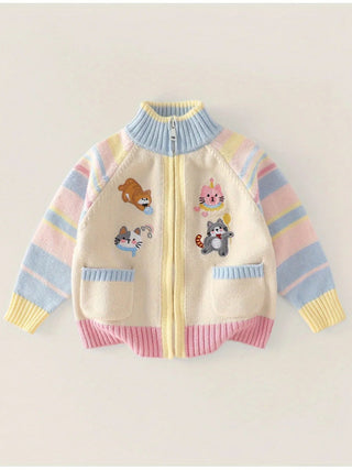 Cartoon Knitted Cardigan Jacket