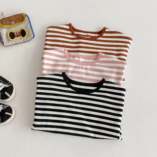 Casual Striped Fall T-shirt