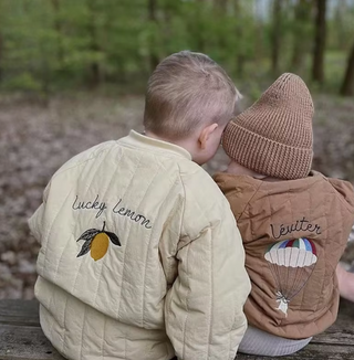 Kids Embroidered Patch Jacket - RYAN AND REMI