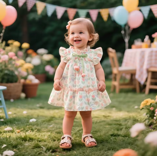 Floral Tulip Fly Sleeve Dress - RYAN AND REMI