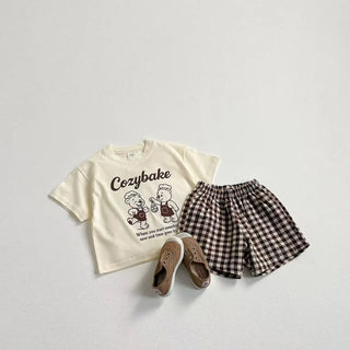 Cozybake Plaid Short Set - RYAN AND REMI