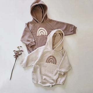 Rainbow Hoodie Romper - RYAN AND REMI