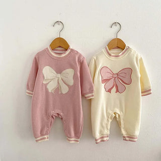 Knitted Ribbon Bow Jumpsuit - RYAN AND REMI