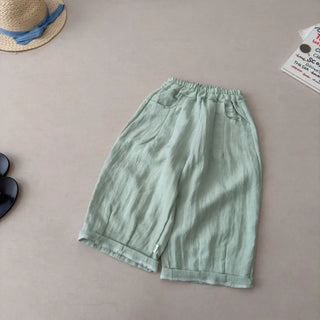 Bellbell 2026 Summer Kids Baby Boys Straight Pants Thin Solid Casual Children Girls Trousers 1-16Yrs Little Girls Lantern Pants - RYAN AND REMI