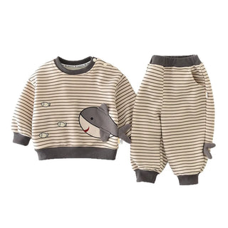 Stripe Shark Fleece Jogger Set