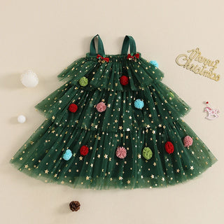 Christmas Layered Tulle Dress - RYAN AND REMI