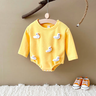 3D Cartoon Mushroom Duck Bodysuit - RYAN AND REMI
