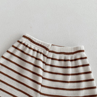 Vintage Striped Tee And Shorts - RYAN AND REMI
