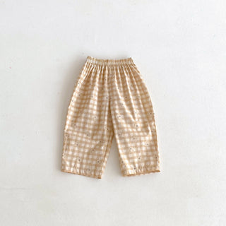 2026 Spring Summer Pants Outer Wear Simple All-match Pants Baby Girls Casual Fashion Trousers Children New Design Thin Pants - RYAN AND REMI
