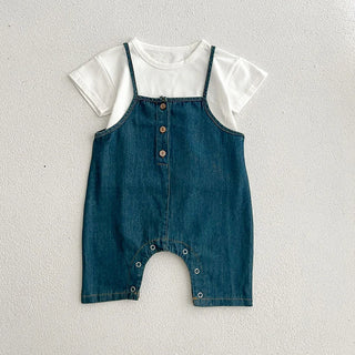 Denim Romper Set - RYAN AND REMI