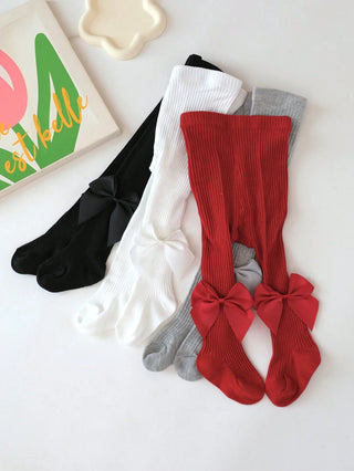 Side Bowknots Knit Leggings - RYAN AND REMI