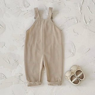 Corduroy Floral Dungaree Jumpsuit
