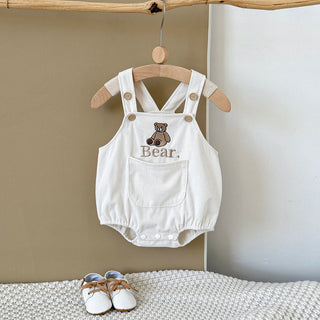 Corduroy Teddy Bear Romper - RYAN AND REMI