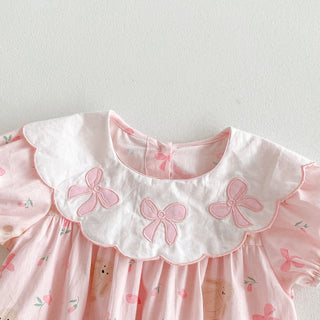Bunny Rabbit Ribbon Romper