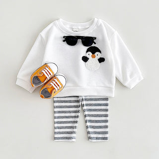 Penguin Striped Pants Set - RYAN AND REMI