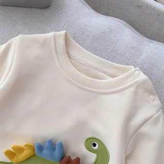 3D Dinosaur Long Sleeved Jumpsuit - RYAN AND REMI