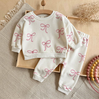 Bow Print Jogger Set - RYAN AND REMI