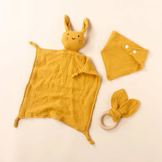 Muslin Wooden Ring Teething Set - RYAN AND REMI