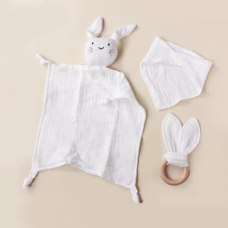 Muslin Wooden Ring Teething Set - RYAN AND REMI