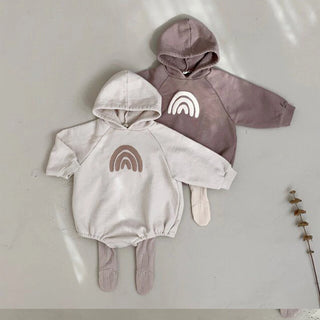 Rainbow Hoodie Romper - RYAN AND REMI