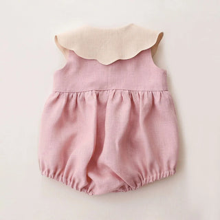 Cherry Cotton Sleeveless Romper - RYAN AND REMI