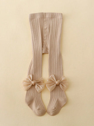 Neutral Breathable Knitted Tights Leggings. 3 Pcs