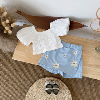 Flower Patchwork Skirt Set - RYAN AND REMI