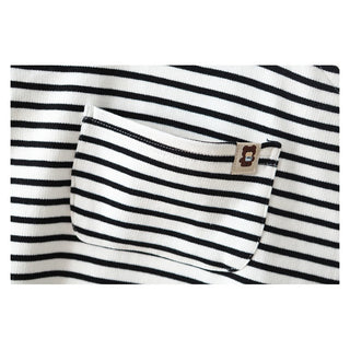 Striped Teddy Bear Overalls - RYAN AND REMI