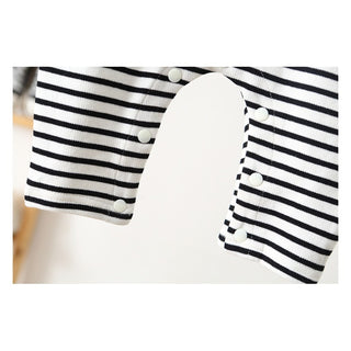 Striped Teddy Bear Overalls - RYAN AND REMI