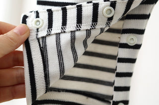 Striped Teddy Bear Overalls - RYAN AND REMI