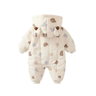 Warm Hooded Fleece Jumpsuit