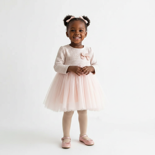 Long Sleeve Tweed Tutu Dress