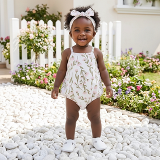 Jasmine Floral Bodysuit with Headband - RYAN AND REMI